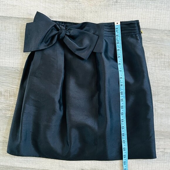 Kate Spade New York Silk Skirt with bow detail and pockets (size 2) - Picture 9 of 16
